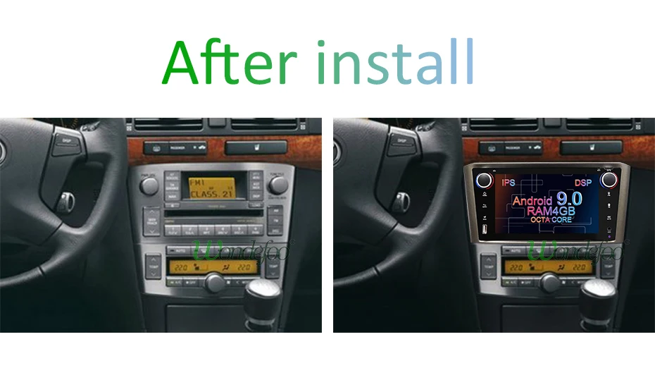 Flash Deal DSP IPS 4G 64G 8CORE Android 9.0 Car navigation For Toyota Avensis T25 2002-2008 GPS stereo audio radio no dvd player 5