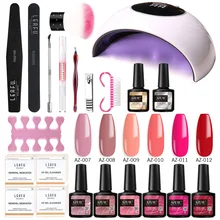 Azure beauty, 20 шт./лот, инструменты для ногтей, светодиодная лампа, Гель-лак, набор для маникюра, салон для начинающих, УФ Гель-лак для ногтей, инструменты для ногтей, наборы