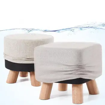 

Small Stool Household Solid Wooden Stool Tea Table Low Stool Creative Wearing Shoes Stool Cloth Sofa Stool Bench Replaceme