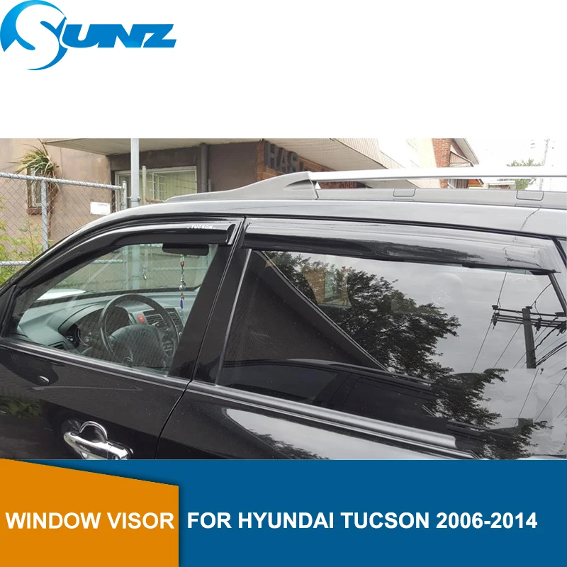 

Side Window Deflector For HYUNDAI TUCSON 2005 2006 2007 2008 2009 2010 2011 2012 2013 2014 Sun Shade Awnings Shelters Guard SUNZ