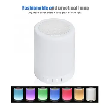 

altavoz bluetooth Wireless Bluetooth 4.1 Speaker LED Light Two in One Low Distortion Speaker Fashion Lamp bluetooth speaker