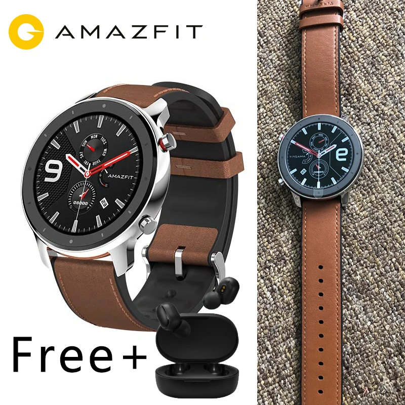 Xiaomi Amazfit GTR 47 мм 42 GPS Смарт часы Мужские 5ATM водонепроницаемые умные 24 дня батарея