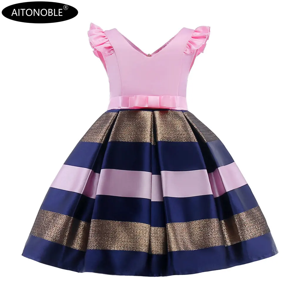 Aitonoble New Costume Christmas Dress Girl's Dress Children Skirt Cosplay Christmas For Girls With a Gift Bag
