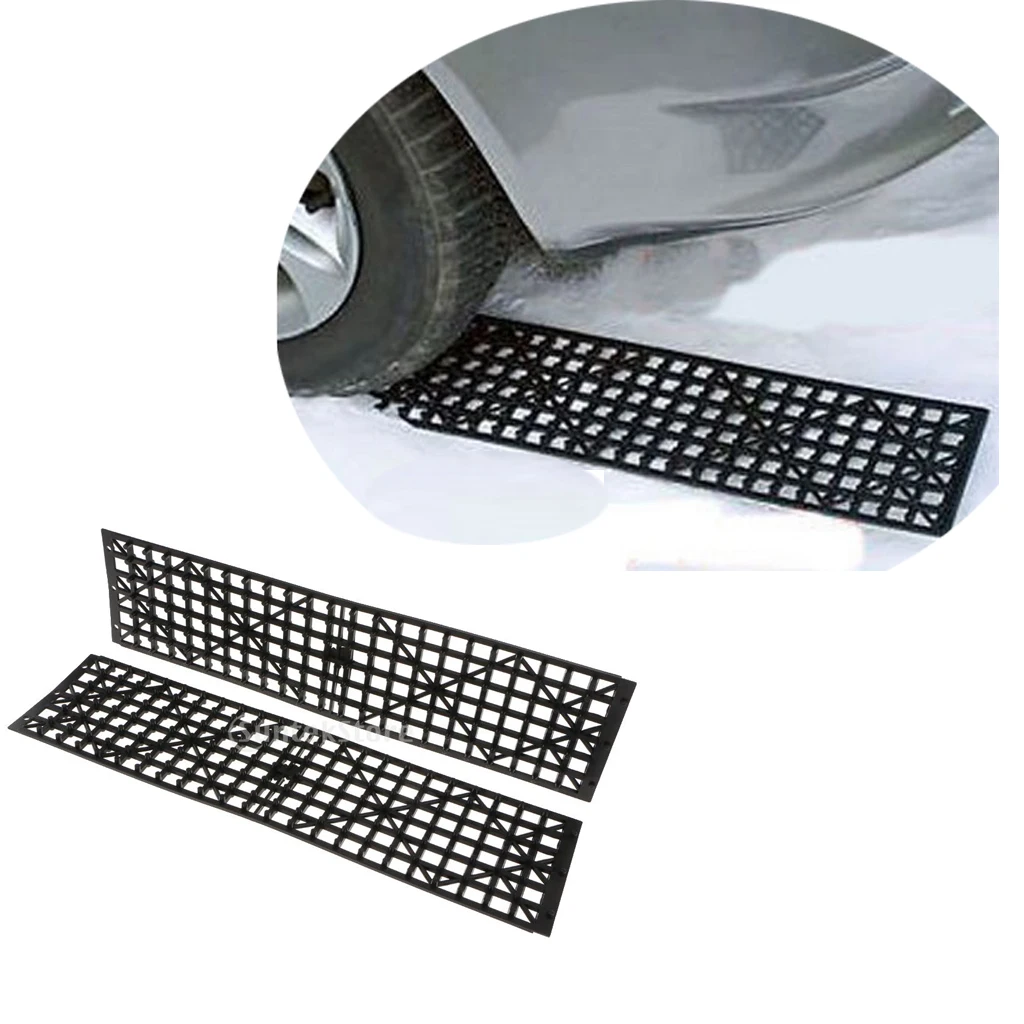 2pcs Emergency Car Wheel Anti Skid Pads Auto Traction Mats Tire Grip Aids