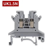 

UK1.5N 10Pcs Screw Feed-through Universal Plug Connducto Wire Electrical Connector Din Rail Terminal Block