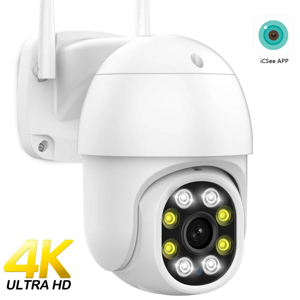 8MP 4K беспроводная IP камера 5MP уличная WIFI PTZ скоростная купольная iCSee 1080P 3MP HD AI
