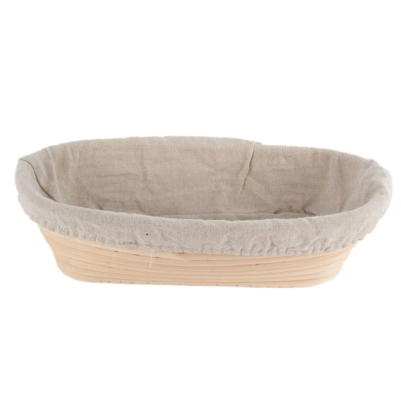 Banneton Bread Pan Bakery Proofing Bread Proofing Basket For Dough Bakery Tools Box Oval Laundry Basket 16%