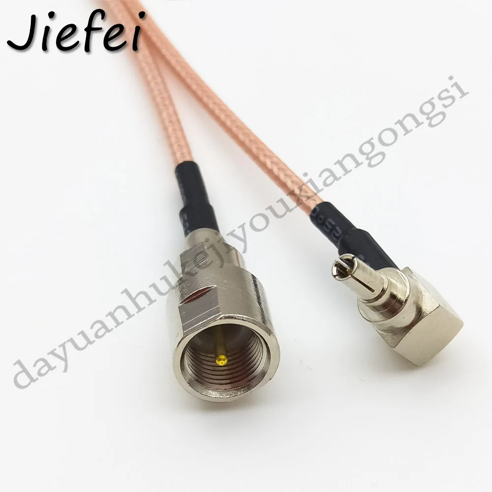 

20-100pcs RF Connector FME Plug to CRC9 Cable F Female to CRC9 /TS9 Rightangle RG316 Pigtail Cable 15cm 20cm 30cm