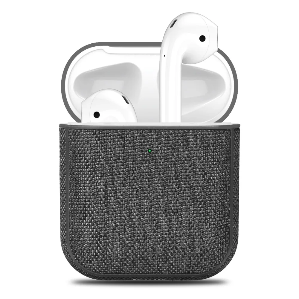 Тканевый чехол для наушников Airpods с отверстием для зарядки, Ретро Чехол для наушников с Bluetooth для Airpods 2, полный защитный чехол