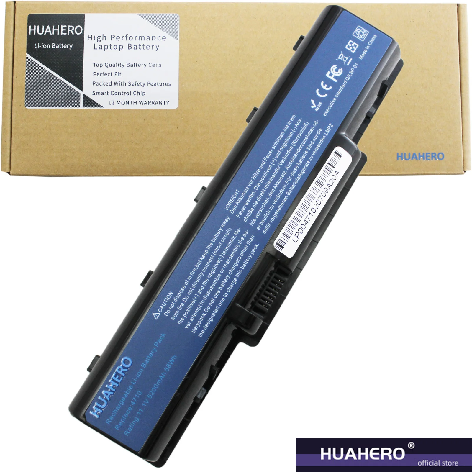 Аккумулятор HUAHERO для Acer Aspire 4710 2930G 4740G 5738G 4930 5735 5740 AS07A31 AS07A41 AS07A42 AS07A51 AS07A52 AS07A71