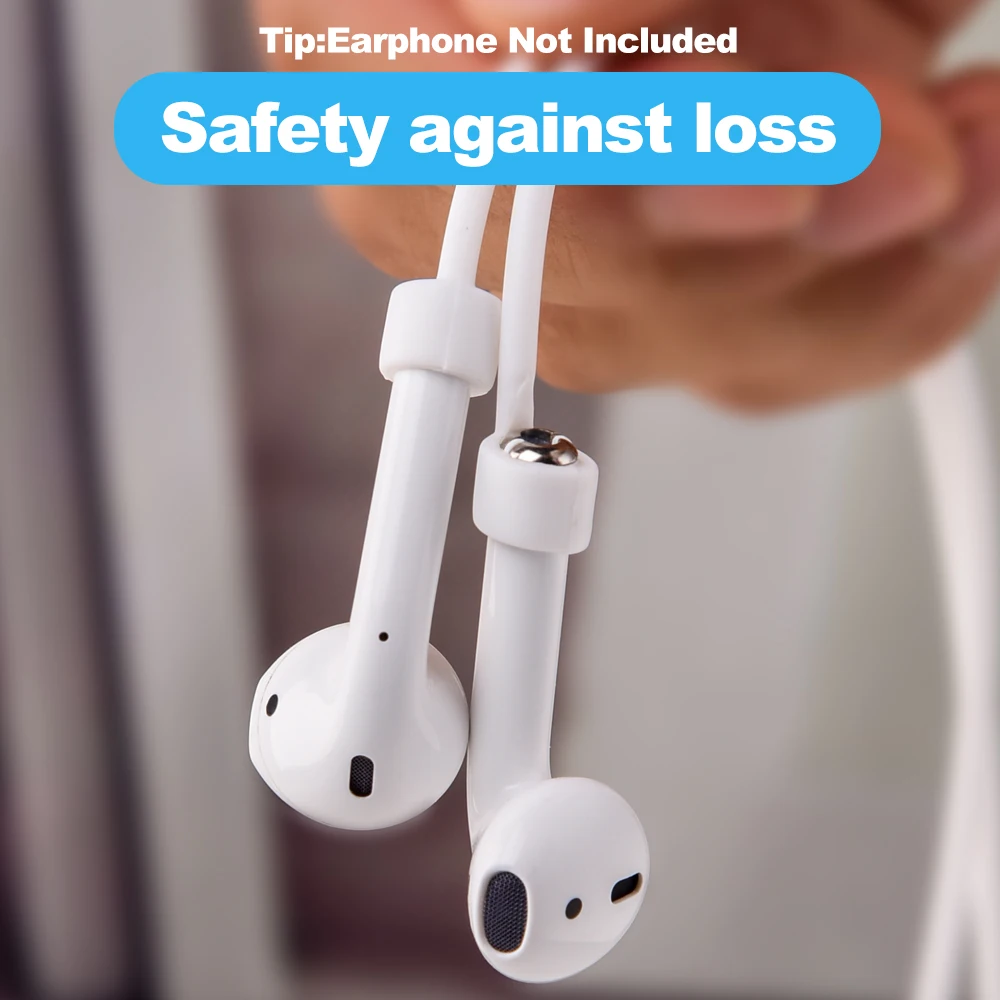 

Silicone Anti-lost Neck Strap Wireless Earphone String Rope Headphone Cord Earphone Accessories for i200 i100 i60 i30 i20 TWS