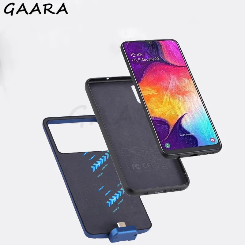 7000 мАч тонкая батарея чехол для samsung Galaxy A50 магнитный беспроводной отделяющий внешний резервный чехол Galaxy A50 power Bank Case
