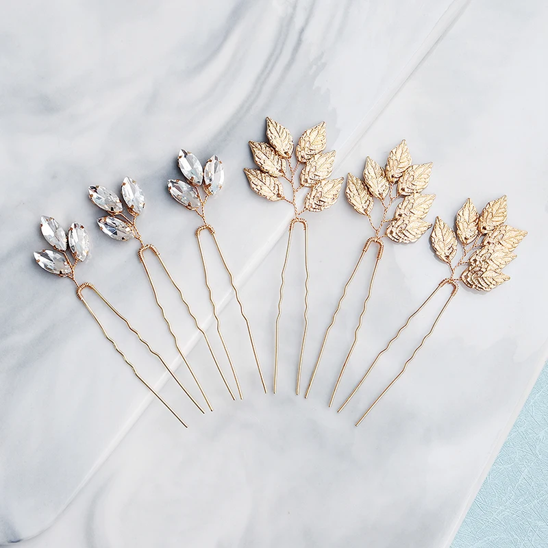 Bridal Headwear Miallo Bridal Wedding Hair Accessories Rhinestone Hair Pins Forks For Women Pearl Hairpins Bride Headpiece Party Jewelry Gift