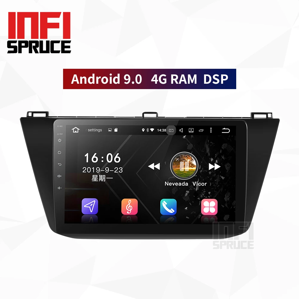 4G RAM 9 0 Автомобильный dvd Радио для VW tiguan 2017 2018 год видео gps навигация автомобильный