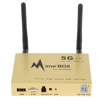 

Car 5.8GHz WiFi Mirror Link Box Screen Mirroring HDMI Dongle for iOS Android Supporting Mobile Online Server Upgrade