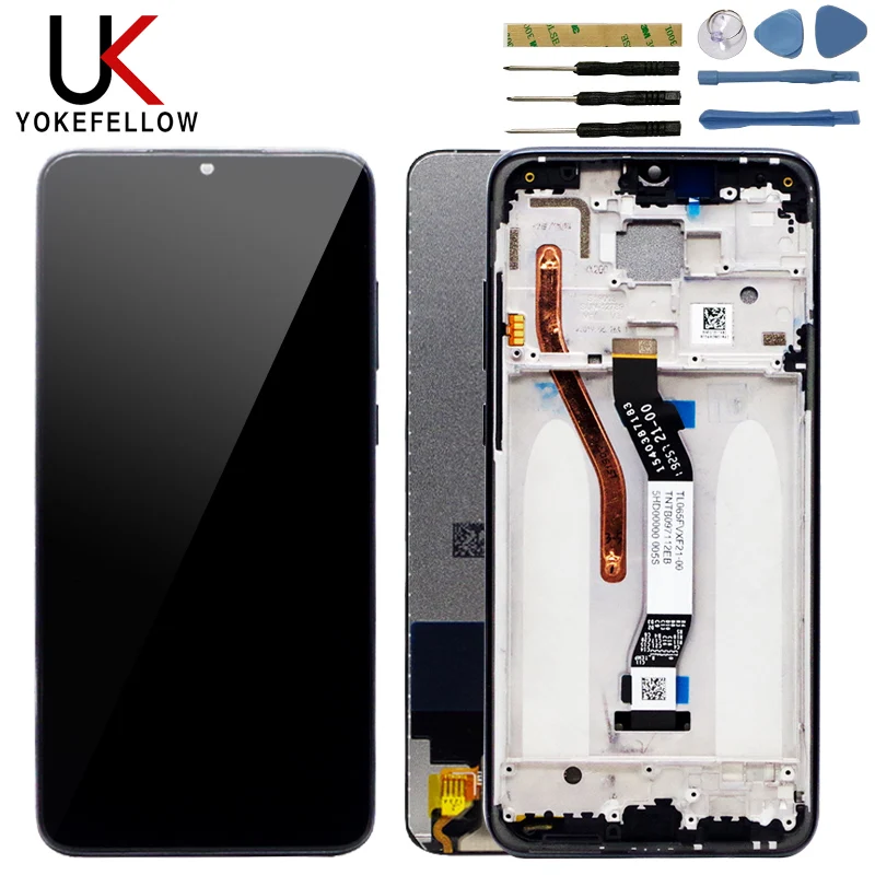 

100% Tested 6.53 Inch For Xiaomi Redmi Note 8 Pro LCD Display With Frame Digitizer Assembly For Redmi Note 8 Pro LCD