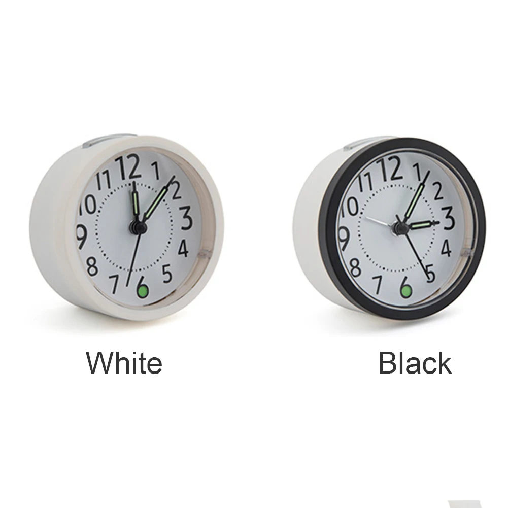Alarm Clock Nightlight Design Non Ticking Bedside Wake Up Luminous Office Simple Analog Battery Operated Durable Silent Snooze