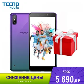 

Mobile Phones TECNO RA8 POP 2S Aurora Purple Phone smartphone smartphones pure android capacious powerful battery newmodel 2S 5.5'' 18:9 1440x720 2.0GHz 4 Core 2GB RAM 32GB 32 GB up to 128GB flash 13Mpix 8Mpix 2 Sim