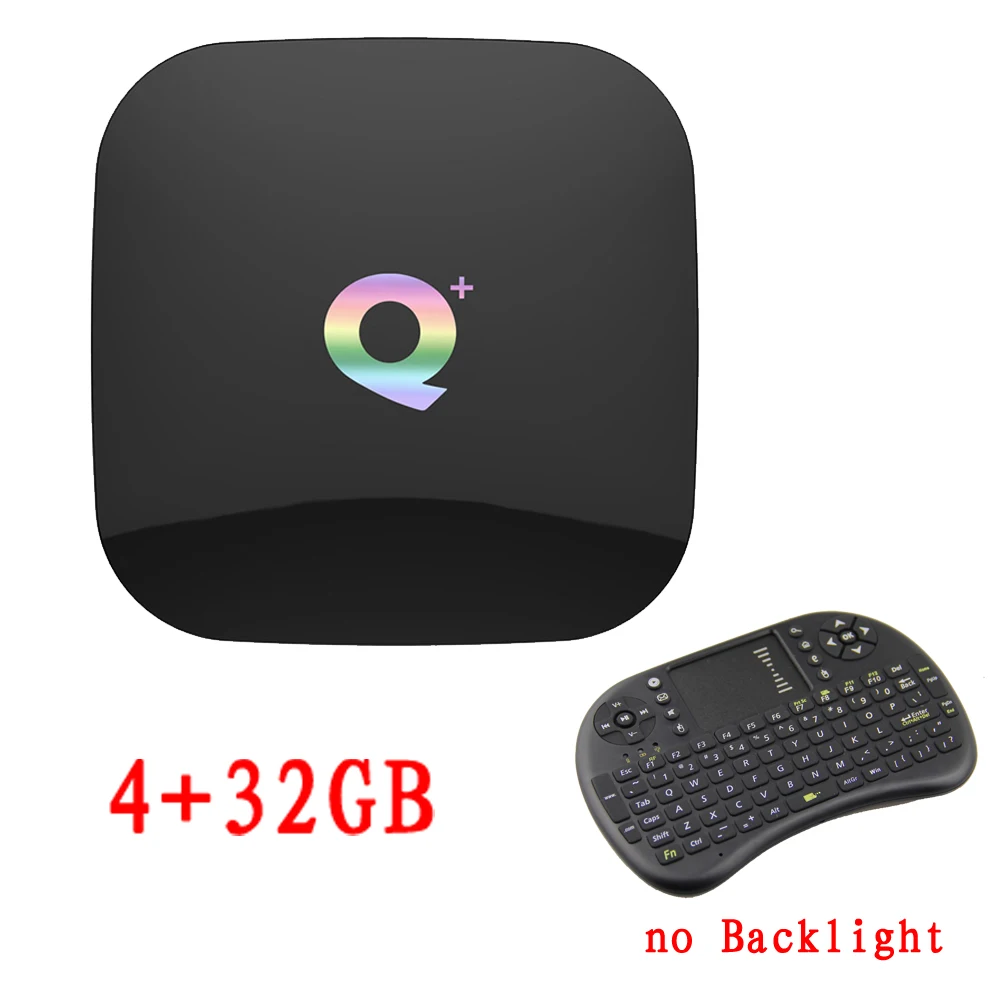 Черный Q Plus Android 9,0 tv Box 6K Smart tv Box 4 Гб ram 64 Гб Allwinner H6 четырехъядерный H.265 USD3.0 2,4G Wifi Google Play store Youtube - Цвет: Черный