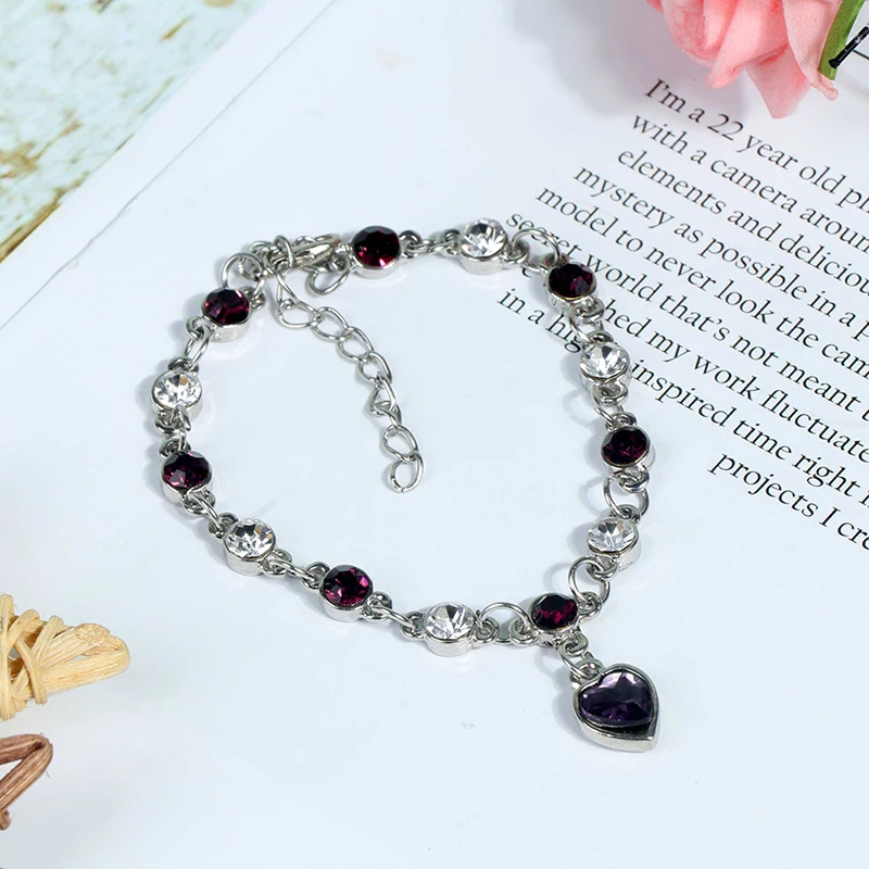 1PC Creative Exquisite Weight Loss Bracelet Crystal Bracelet Magnetic Therapy Burning Fat Improve Blood Circulation 