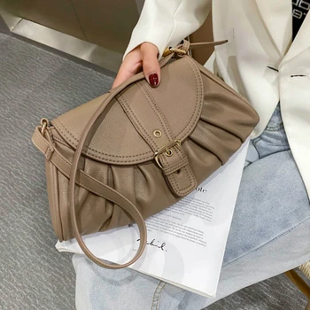 

Luxury Designer New Cloud Shape Women Day Clutch Bag Pleated Dumpling Shoulder Messenger Bag Small Cute Lady Crossbody Handbag