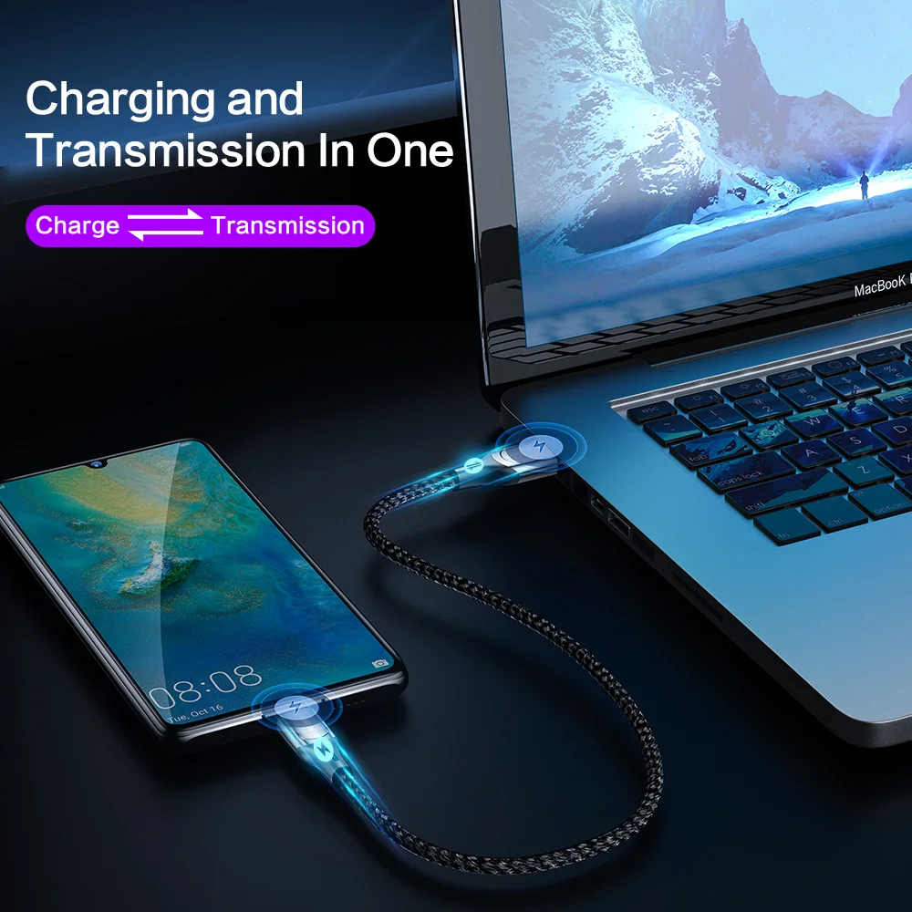 SmartDevil Быстрая зарядка USB C type C кабель 5A для крутой облачной версии usb зарядный кабель для huawei P20 для samsung Кабель-адаптер
