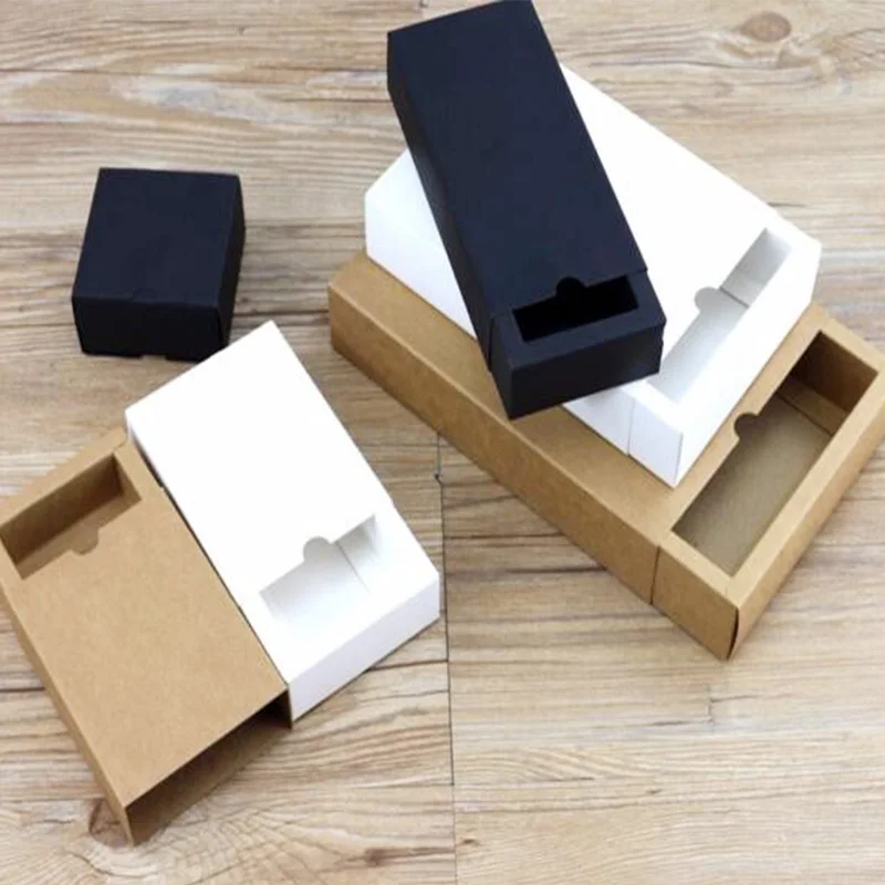 10 шт. картонная коробка из крафтовой бумаги|box black|box whitebox wedding |
