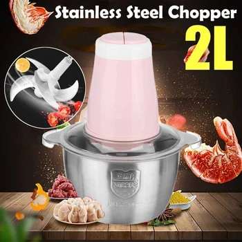 

2L/3L stainless Large Capacity Meat Grinder Household Stainless Steel High-power Minced Meat Blender Pepper Garlic Slicer Mincer
