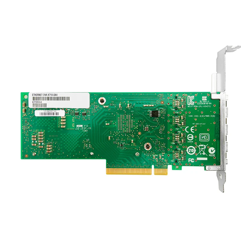 X710-DA4 4 порта SFP+ 10G PCIE3.0 X8 Ethernet конвергентный сетевой адаптер 10G четырехпортовый Intel XL710BM1