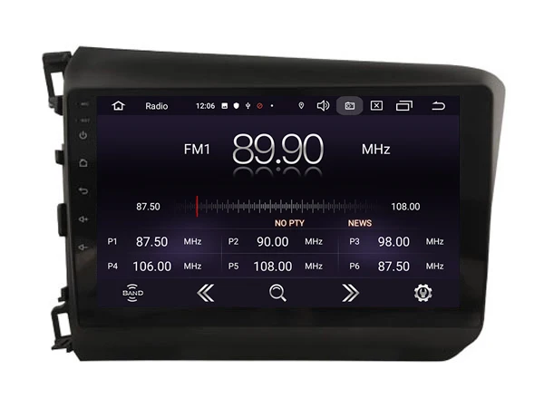 Прямая с фабрики OTOJETA Android 9,0 Автомобильный мультимедийный радио для 2013 Honda Civic LHD SWC магнитофон gps навигация по Bluetooth