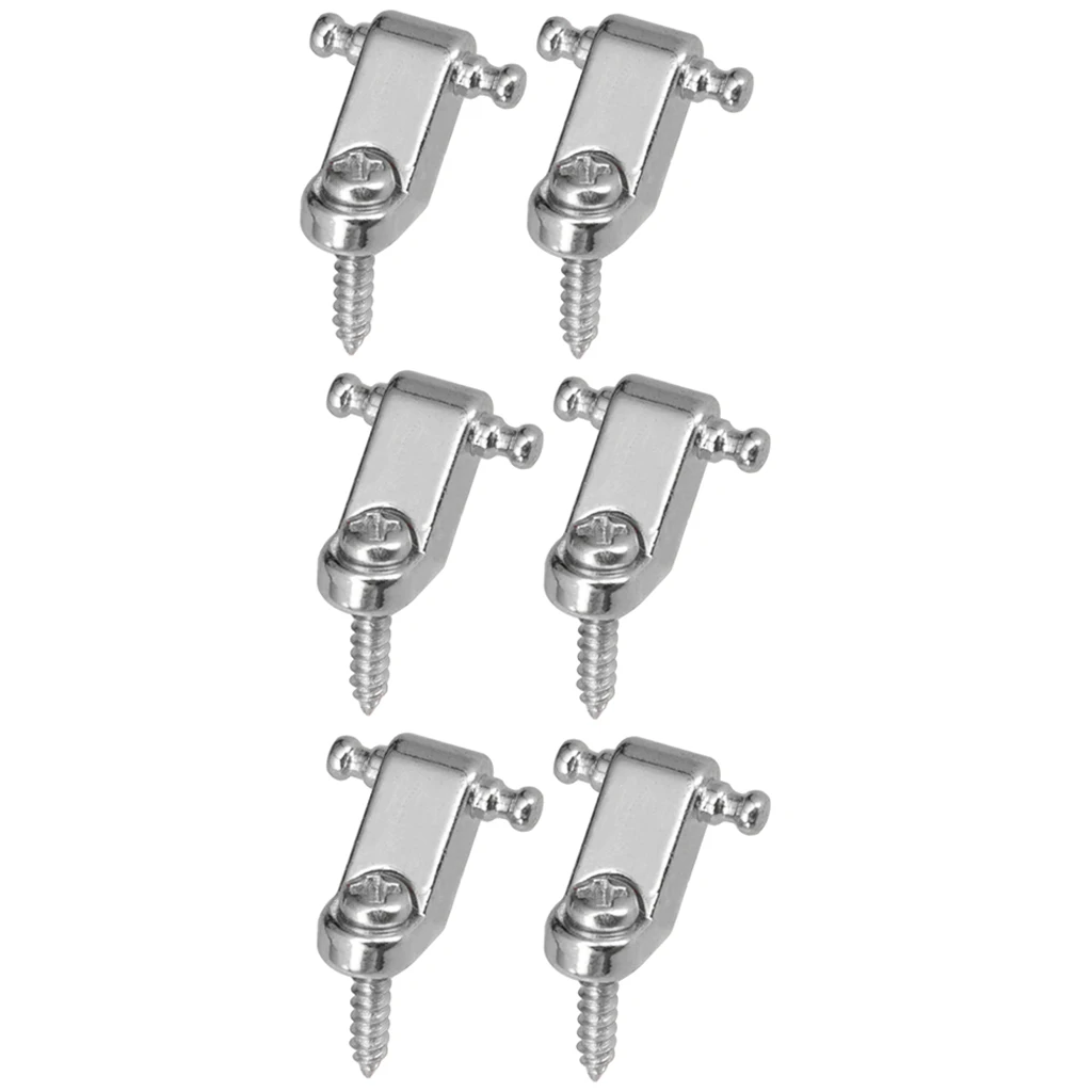 4 pcs Roller String Trees String Retainer Guide for Electric Guitar Parts ReplacementSilver
