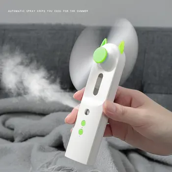 

Portable 2 In 1 Water Spray Mist Fan Electric USB Rechargeable Handheld Mini Fan Cooling Air Conditioner Humidifier