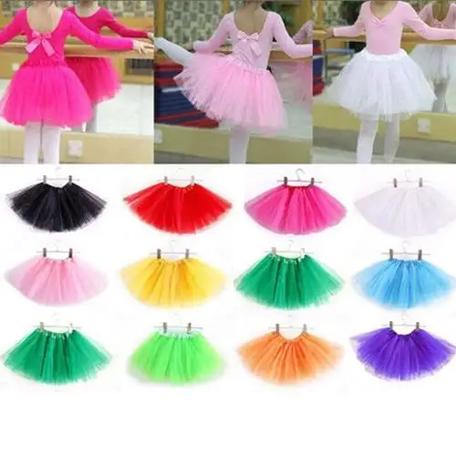 Детская Милая пышная Тюлевая юбка Pettiskirt танцевальный костюм для балета | Мать и