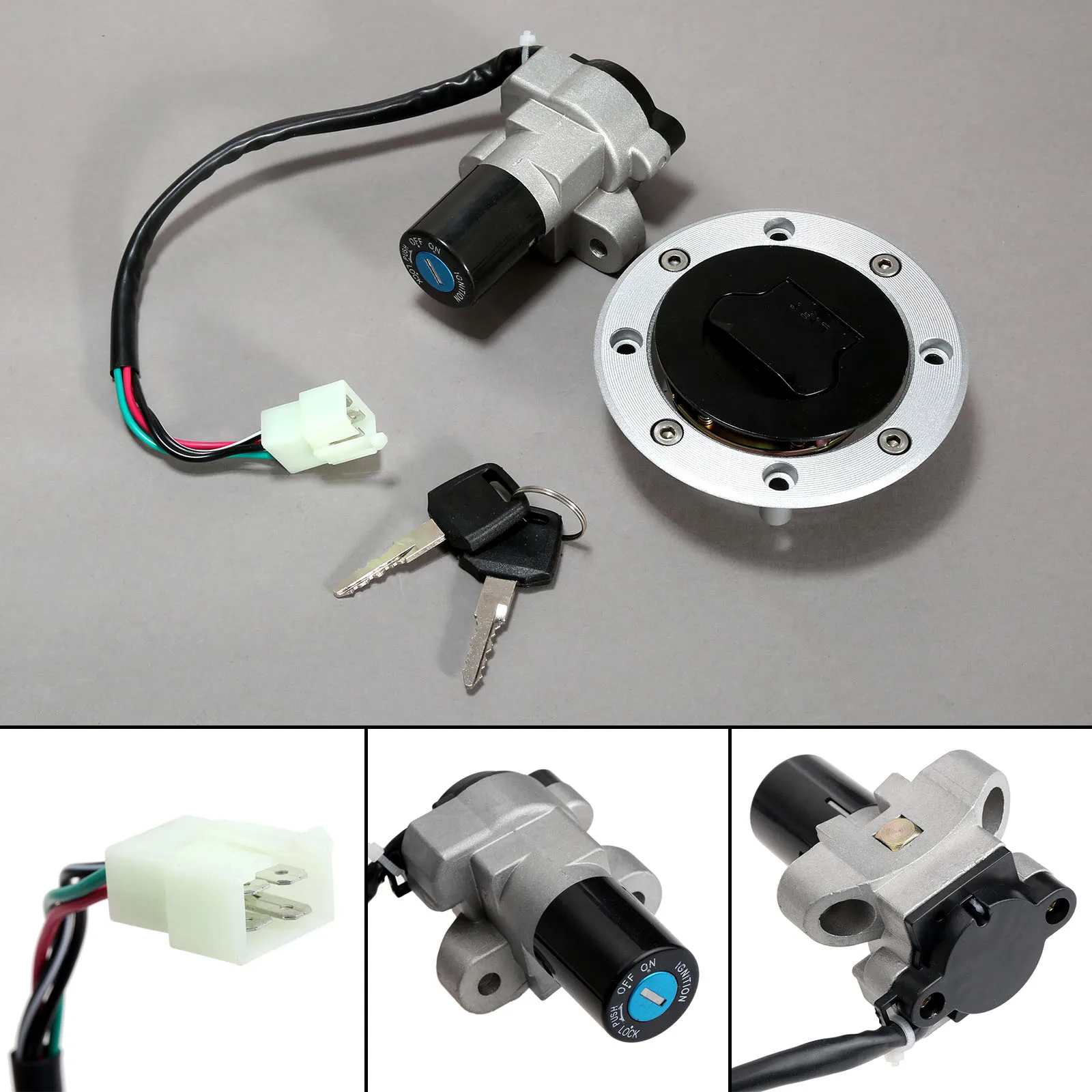Переключатель зажигания мотоцикла замок топливного газа крышки ключей для Suzuki RF400 RF600 RF900 RGV250 гамма VJ21 VJ22 VJ23 GSX750 GSX600 VX800