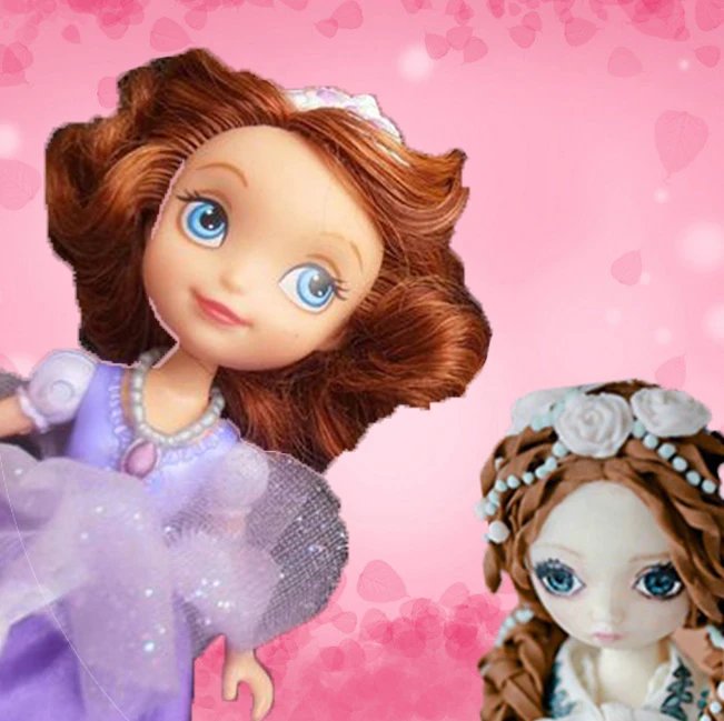 3D форма для головы силиконовая милая лица девочек Sugarcraft кукла помадка украшения