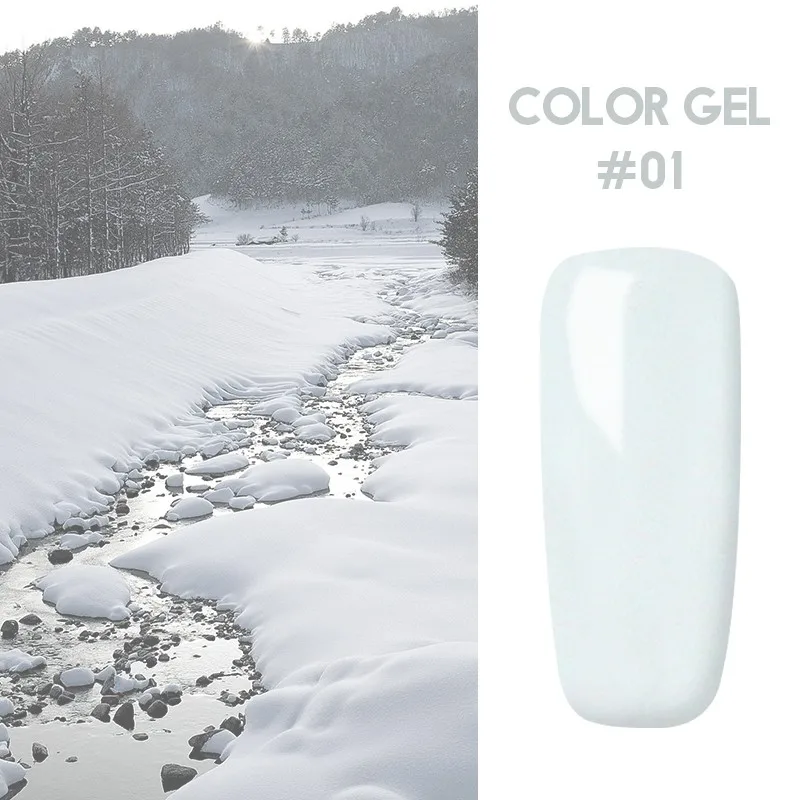 Ruhoya 5 мл Гель-лак для ногтей Hybrid UV для маникюра Off Gellak Белый Гель-лак для ногтей - Цвет: 01
