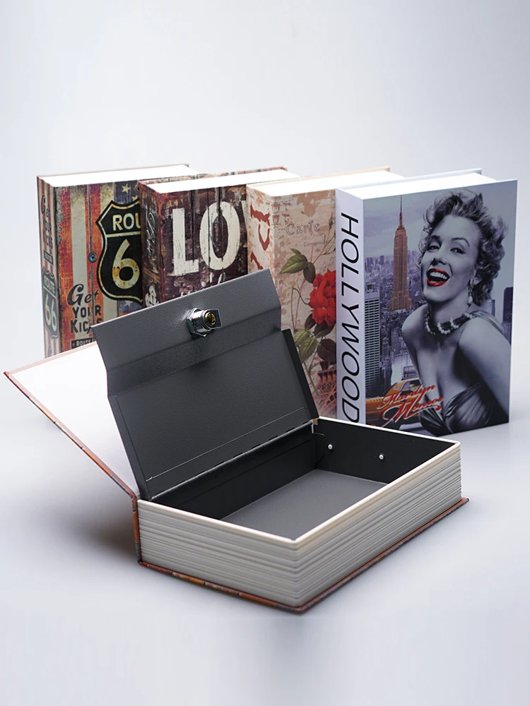 hide safes Simulation book safe with lock storage box password piggy bank children creative large capacity hidden mobile phone (2)