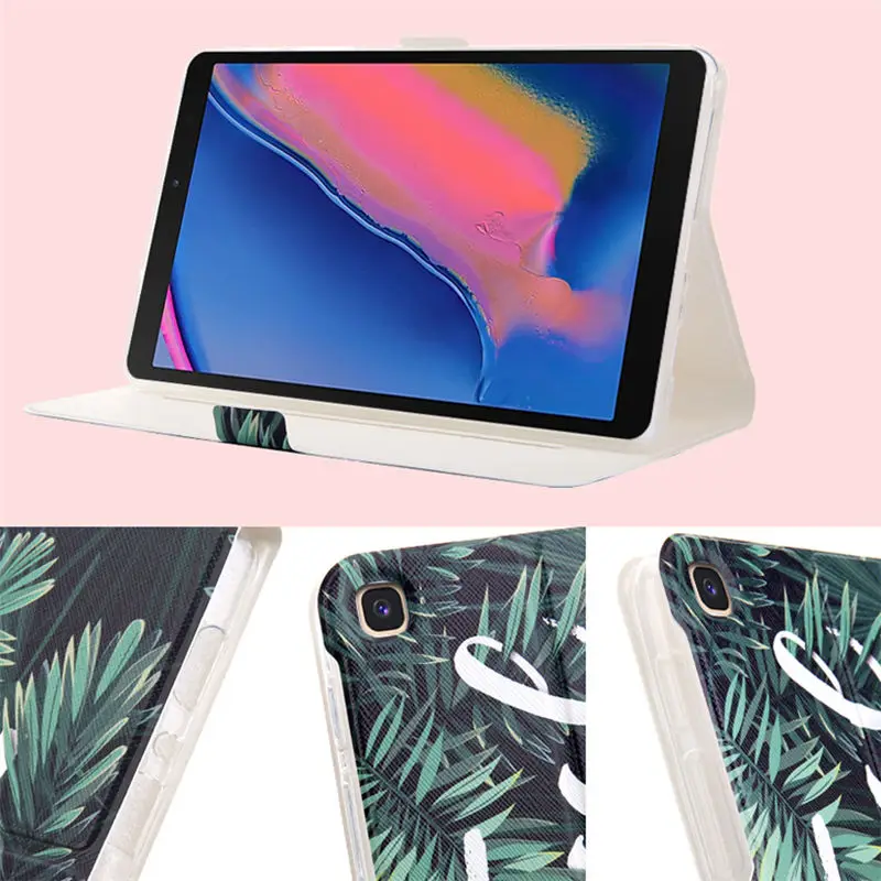 Смарт чехол для Samsung Galaxy Tab A 8 0 2019 с S Pen SM P200 P205 P207 цветной планшета подставка +