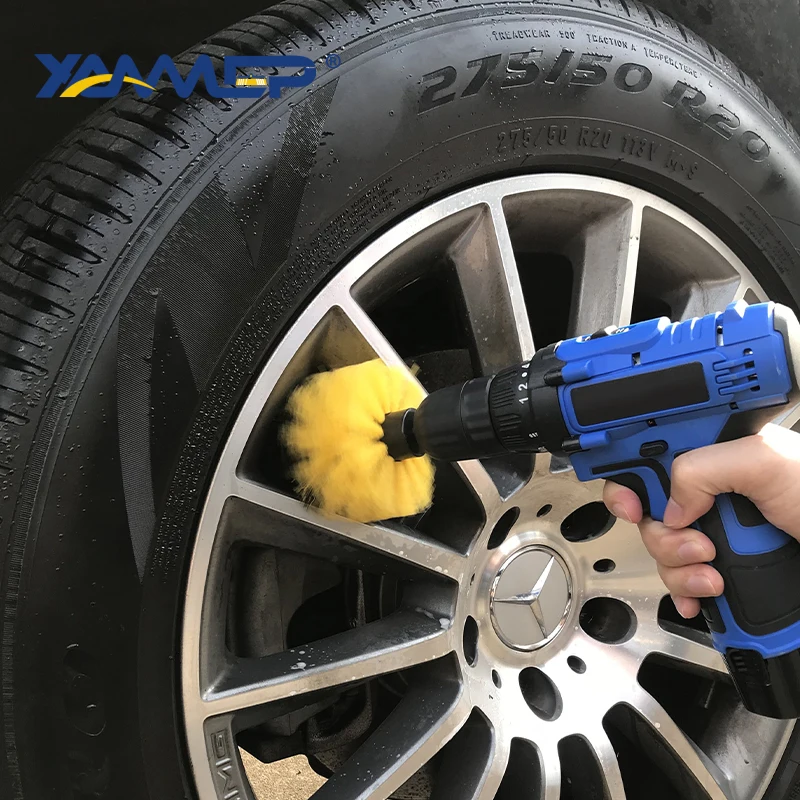 Щетка для мытья автомобиля 3 штуки сверлильный ACTIVATEDBRUSH комплект чистки