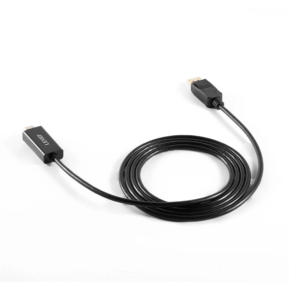 LESHP 4K кабель DP-HDMI разъем «Папа-папа» адаптер портов дисплея 1,8 метров для Macbook для камеры для ТВ Поддержка 4K