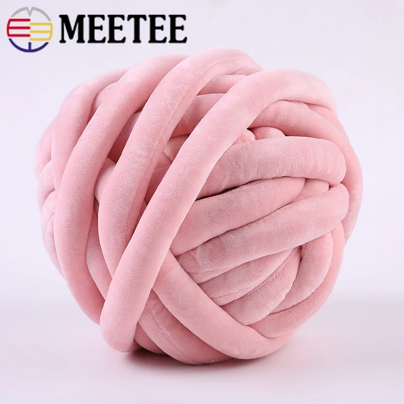 Meetee 1 шт = 500 г плоский бархат ядро пряжа хлопок бархат ручное вязание шерсть линия DIY одеяло для собачьей клети, конуры, ткачество аксессуары для пряжи