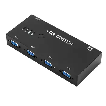 

4 In 1 Out VGA Video Switch Box Adapter Switcher Selector for Laptop Projector