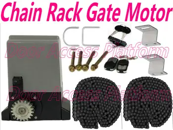 

1400lbs,600KG Gate Power Sliding Door Opener with 2 x 10ft Chains AC220V Door Access Controller Private property Gate Corekit