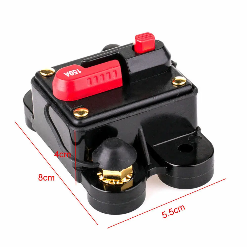 12 V-24 V DC 50A 60A 80A 100A 150A 200A 250A 300A дома автомобильный Солнечный Системы Водонепроницаемый автоматический выключатель сброс предохранитель инвертора