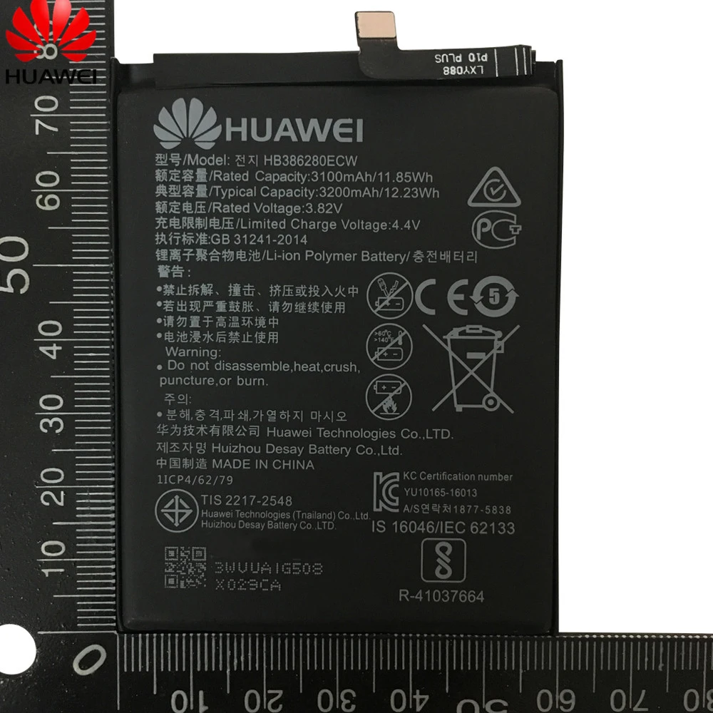 Hua Wei сменная батарея для телефона HB386280ECW 3200 мАч батарея для huawei Honor 9 STF-L09 STF-AL10 для huawei P10 5,1"