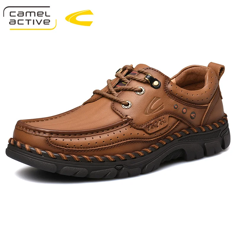 Camel Active новая Mne уличная походная обувь кожаные Нескользящие дышащие альпинистские треккинговые кроссовки - Цвет: khaki