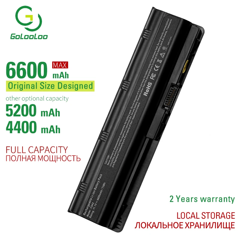 

6600 mAh mu06 New Laptop battery for HP Notebook PC 593553-001 for Pavilion g4 G6 G7 G32 cq42 593562-001 dm4 dv6 MU09 HSTNN-LB0W