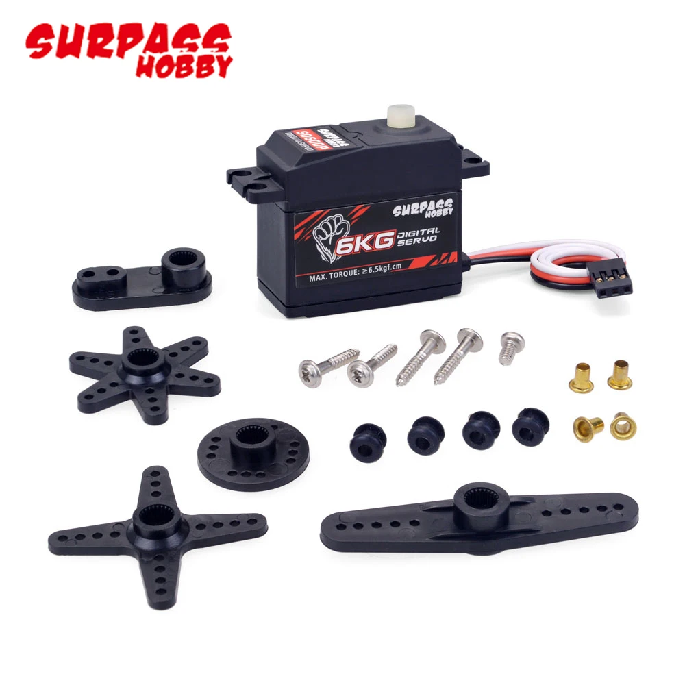 Сервопривод на радиоуправлении SURPASS Hobby S0600P 6 кг цифровой сервопривод с