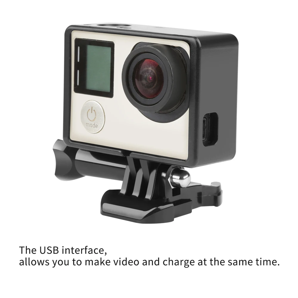 Стандартная защитная рамка для Gopro Hero 4 3+ черный 3 чехол для камеры защитное крепление для Go Pro 3+ 4 аксессуары для камеры