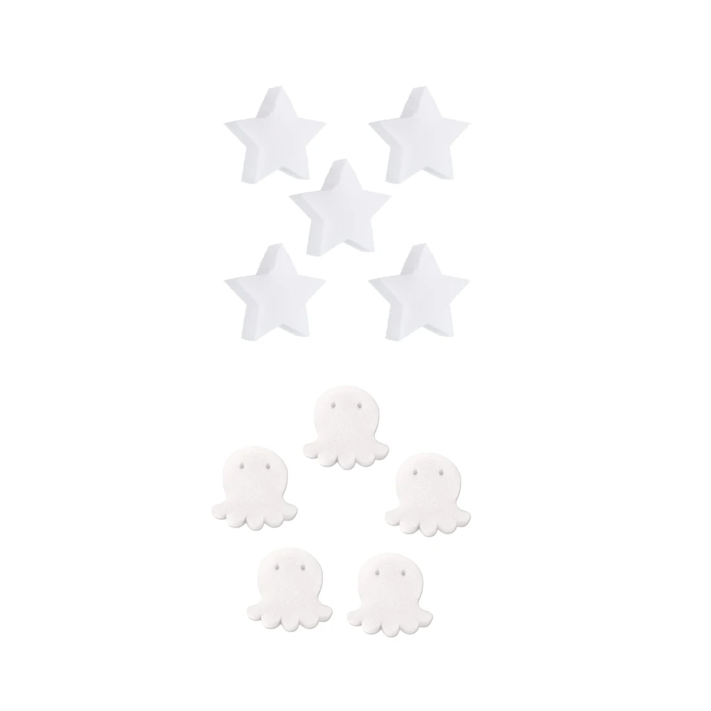 Pack of 10 Scumbug Oil-Absorbing Sponge, Octopus Star Shaped Sponges for Swimming Pools, Hot Tubs & Spas